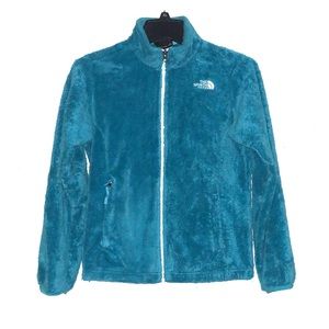 Girls 14/16 north face fuzzy jacket